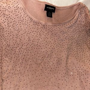 Pink Liz Claiborne long sleeve shirt XL